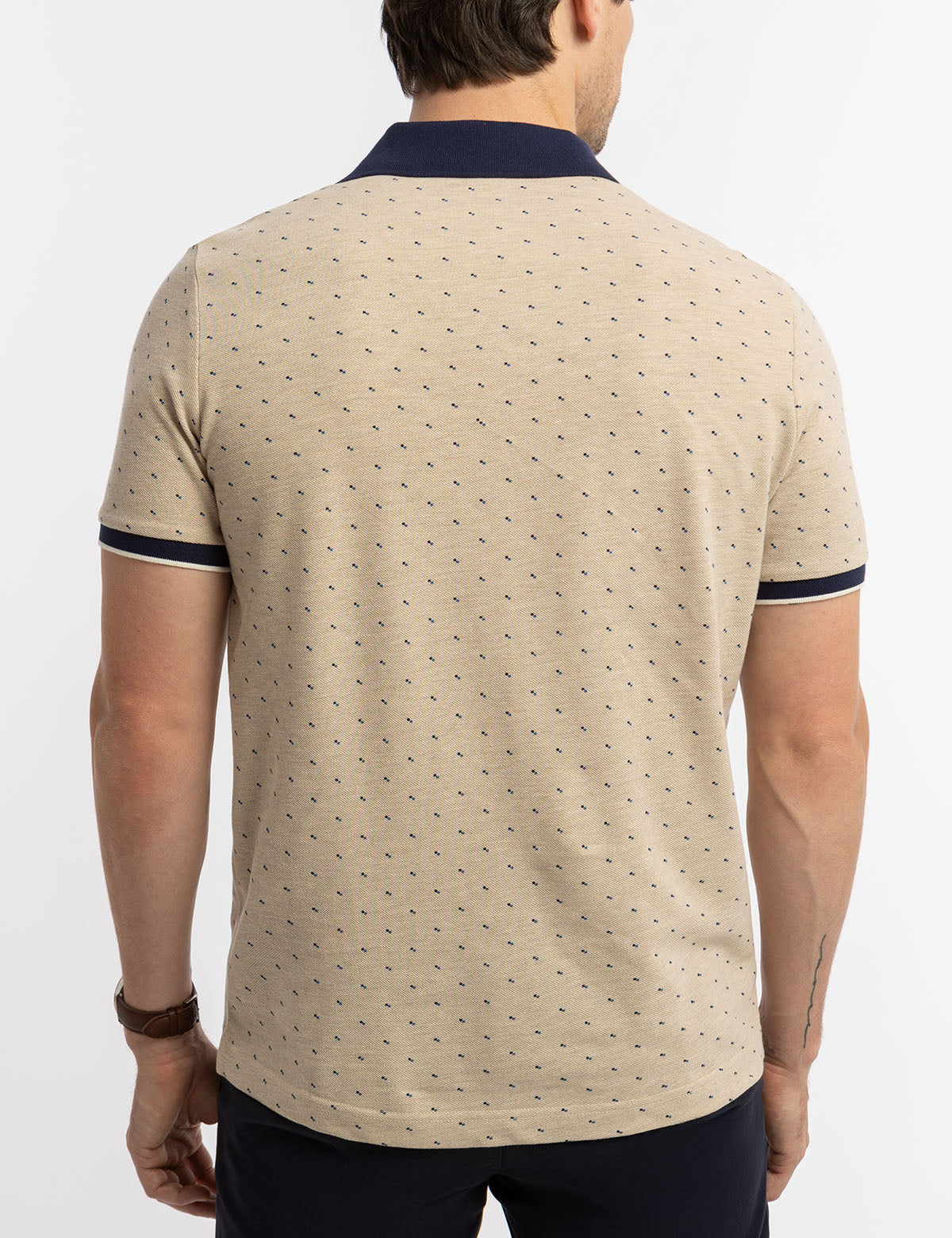 DOUBLE SQUARE DOT PIQUE POLO SHIRT - Image 8