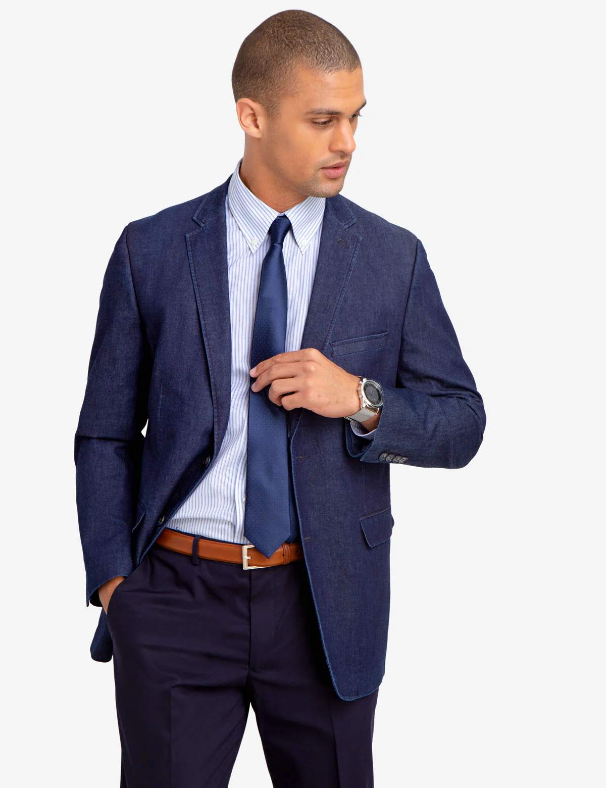 DOUBLE STRIPED DRESS SHIRT - Image 4