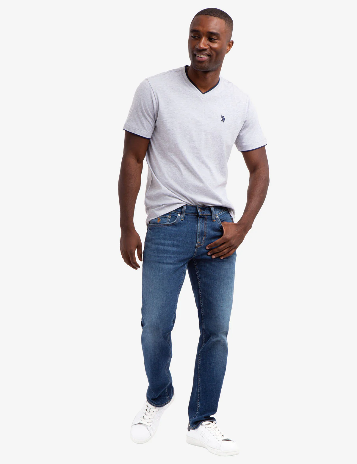 DOUBLE V-NECK T-SHIRT - Image 11