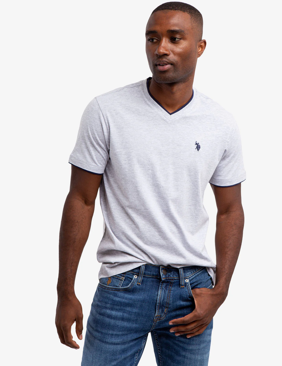 DOUBLE V-NECK T-SHIRT - Image 9