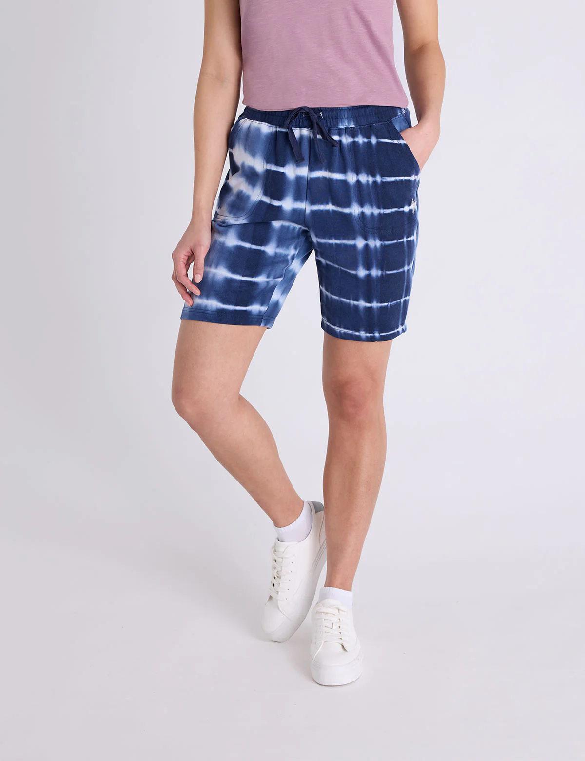 DRAWSTRING TIE DYE BERMUDA SHORTS - Image 5