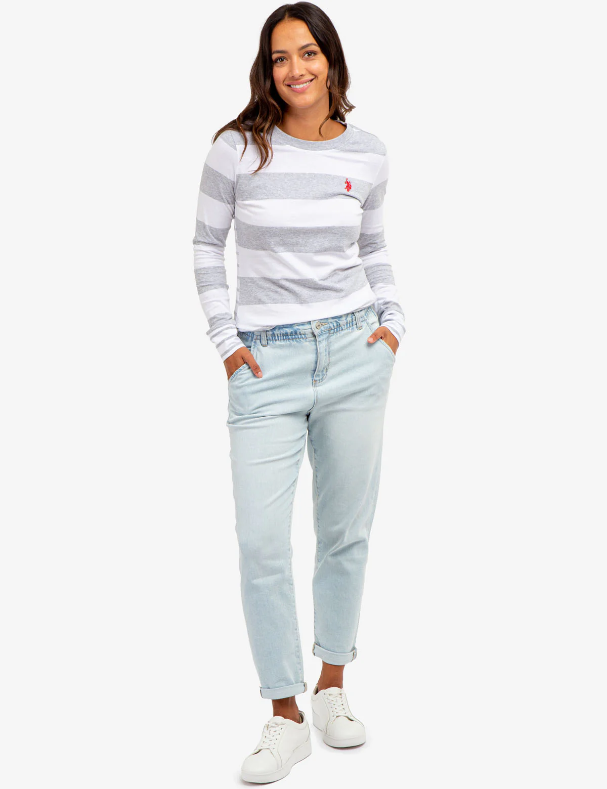 DUAL STRIPE LONG SLEEVE T-SHIRT - Image 2