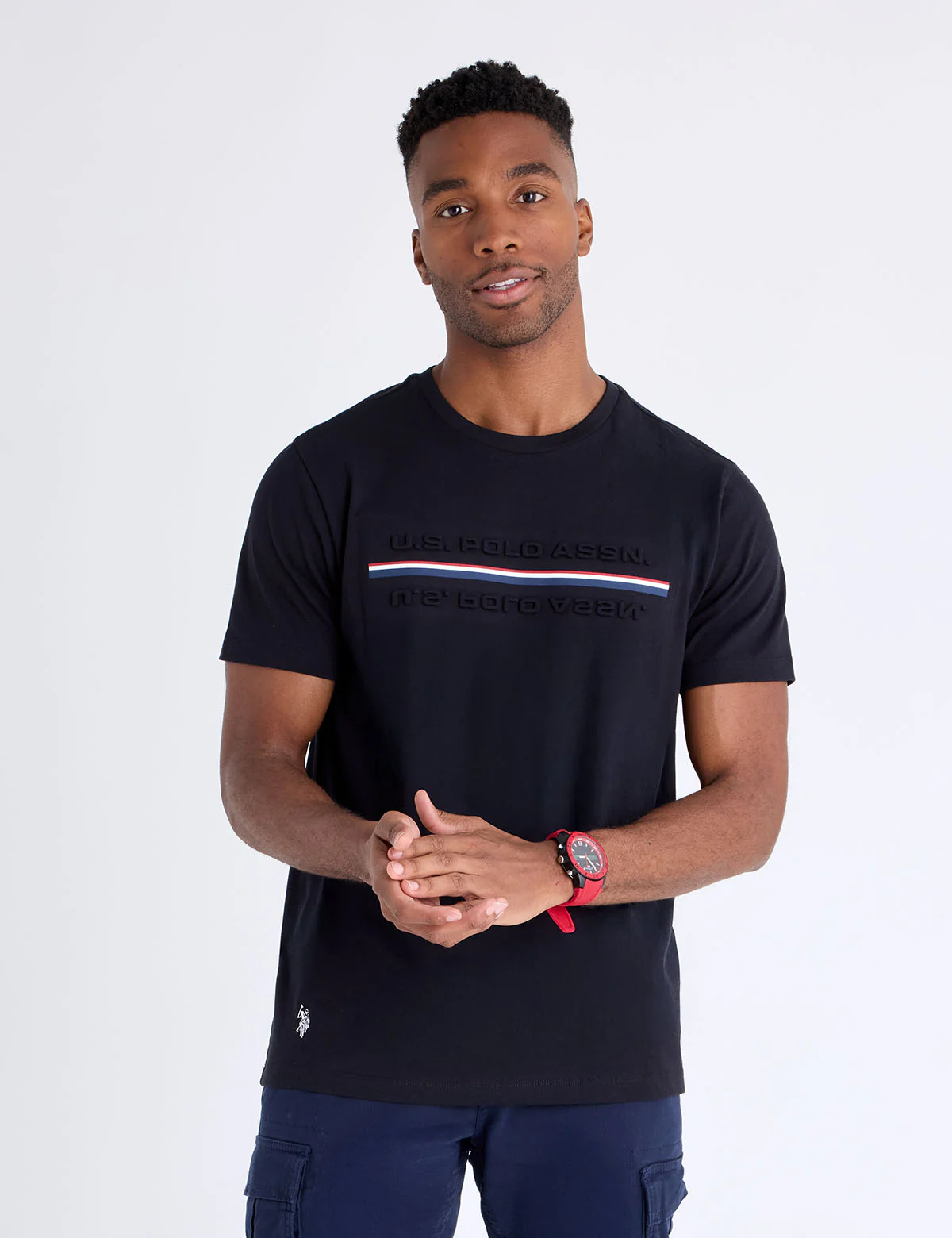 EMBOSSED SIGNATURE STRIPE JERSEY T-SHIRT - Image 6