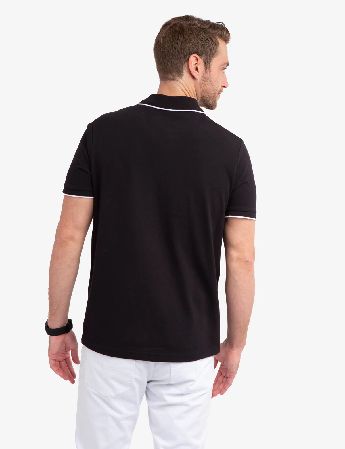EMBOSSED USA FLAG PIQUE POLO SHIRT - Image 9