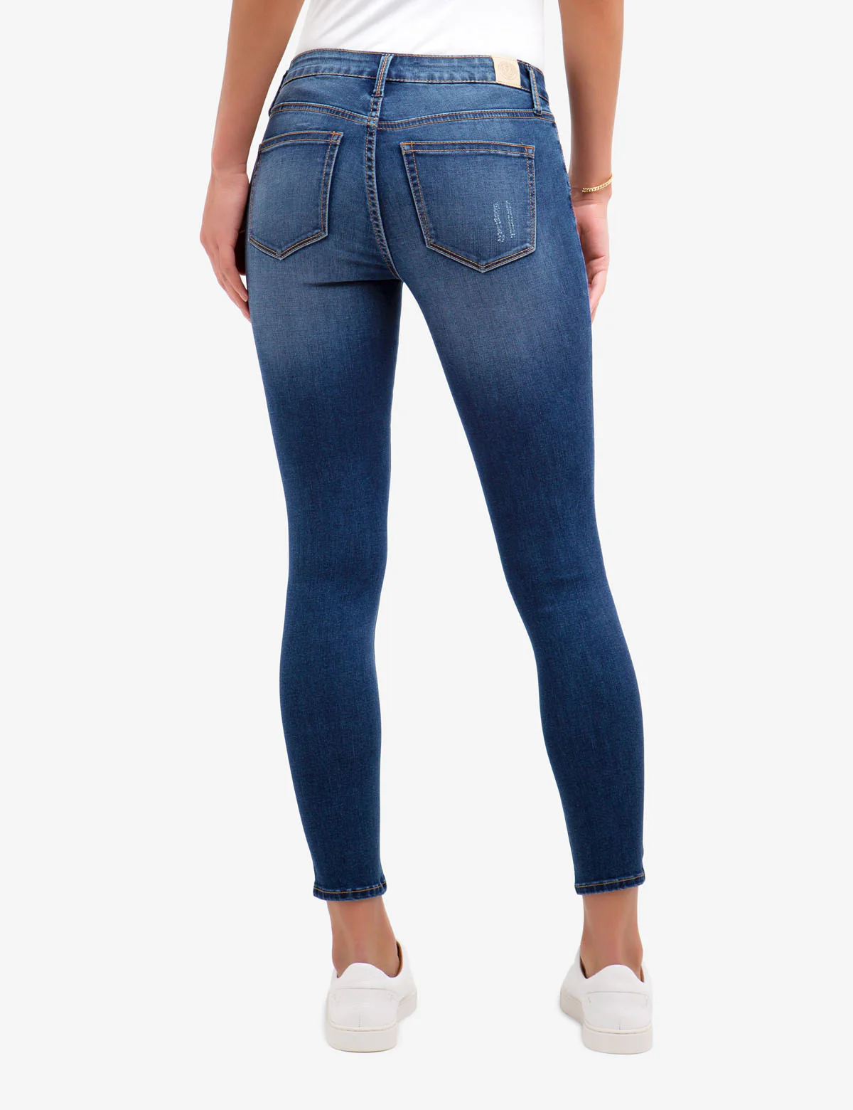 REPREVE® MID RISE EMBROIDERED DESTRUCTIVE JEGGING - Image 5