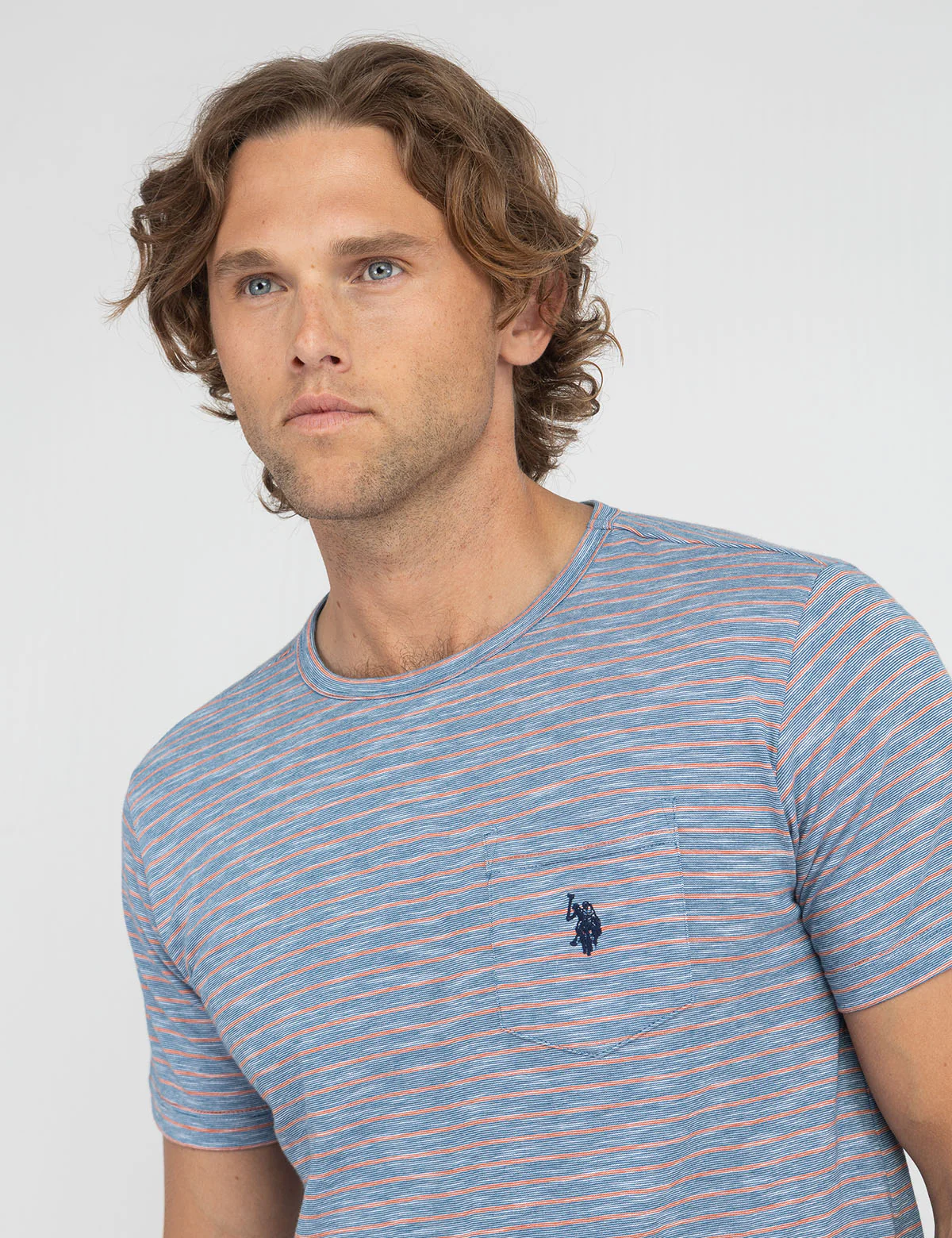 END ON END STRIPE SLUB JERSEY T-SHIRT - Image 4