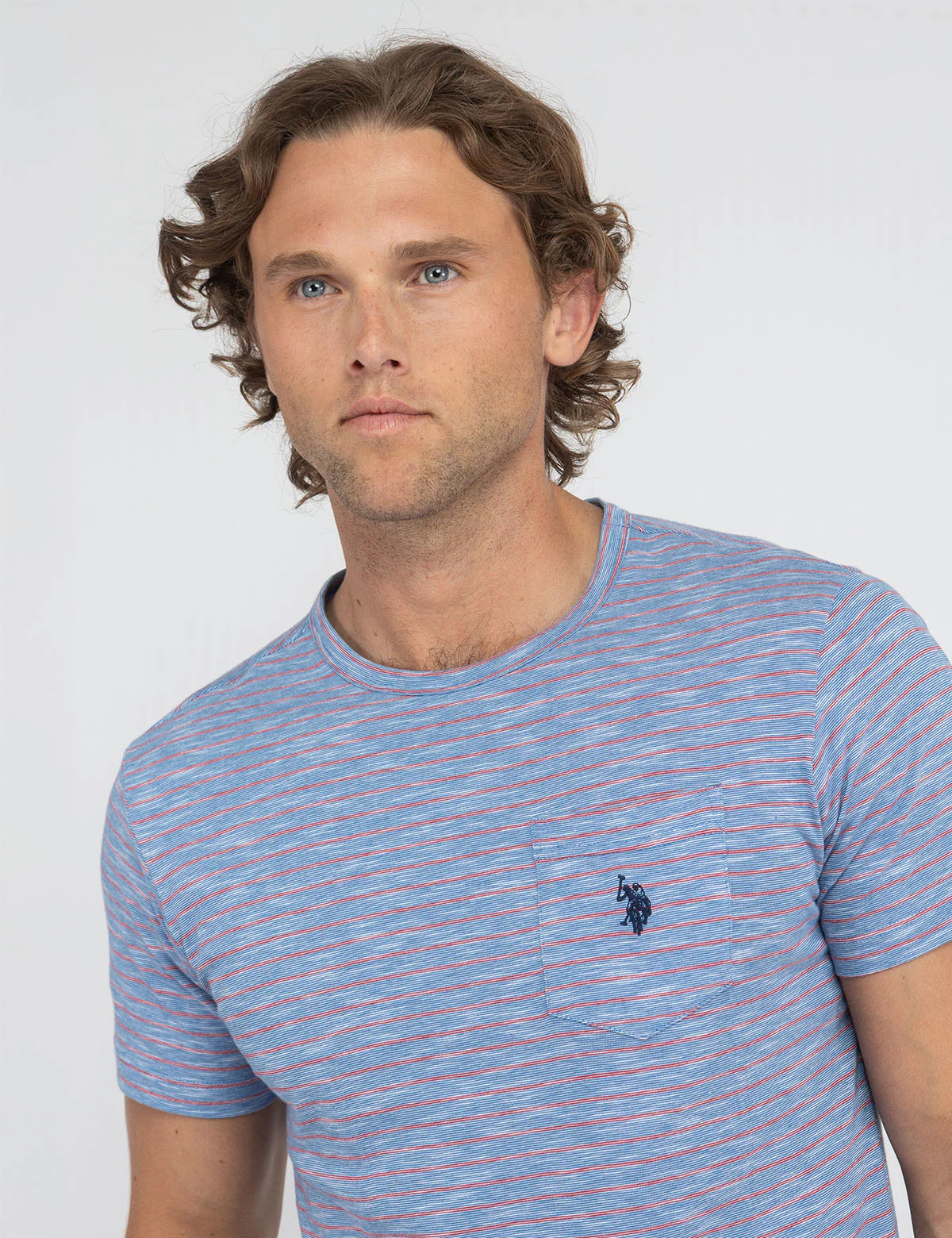 END ON END STRIPE SLUB JERSEY T-SHIRT - Image 7