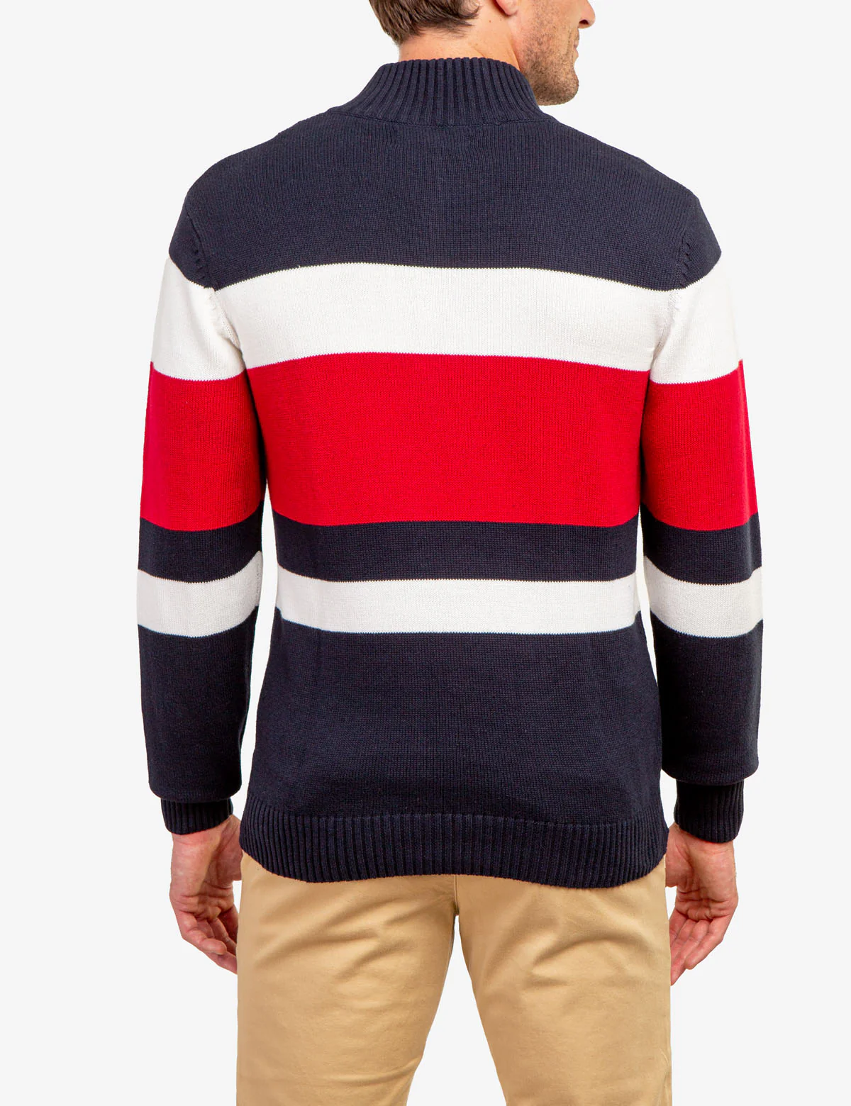 ENGINEER STRIPE 1/4 ZIP SWEATER - Image 7