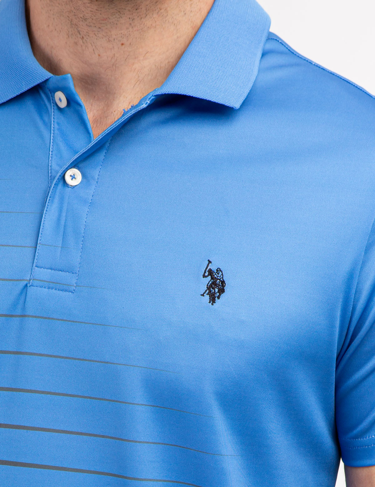 ENGINEERED DIAGONAL PRINT POLO SHIRT - Image 2
