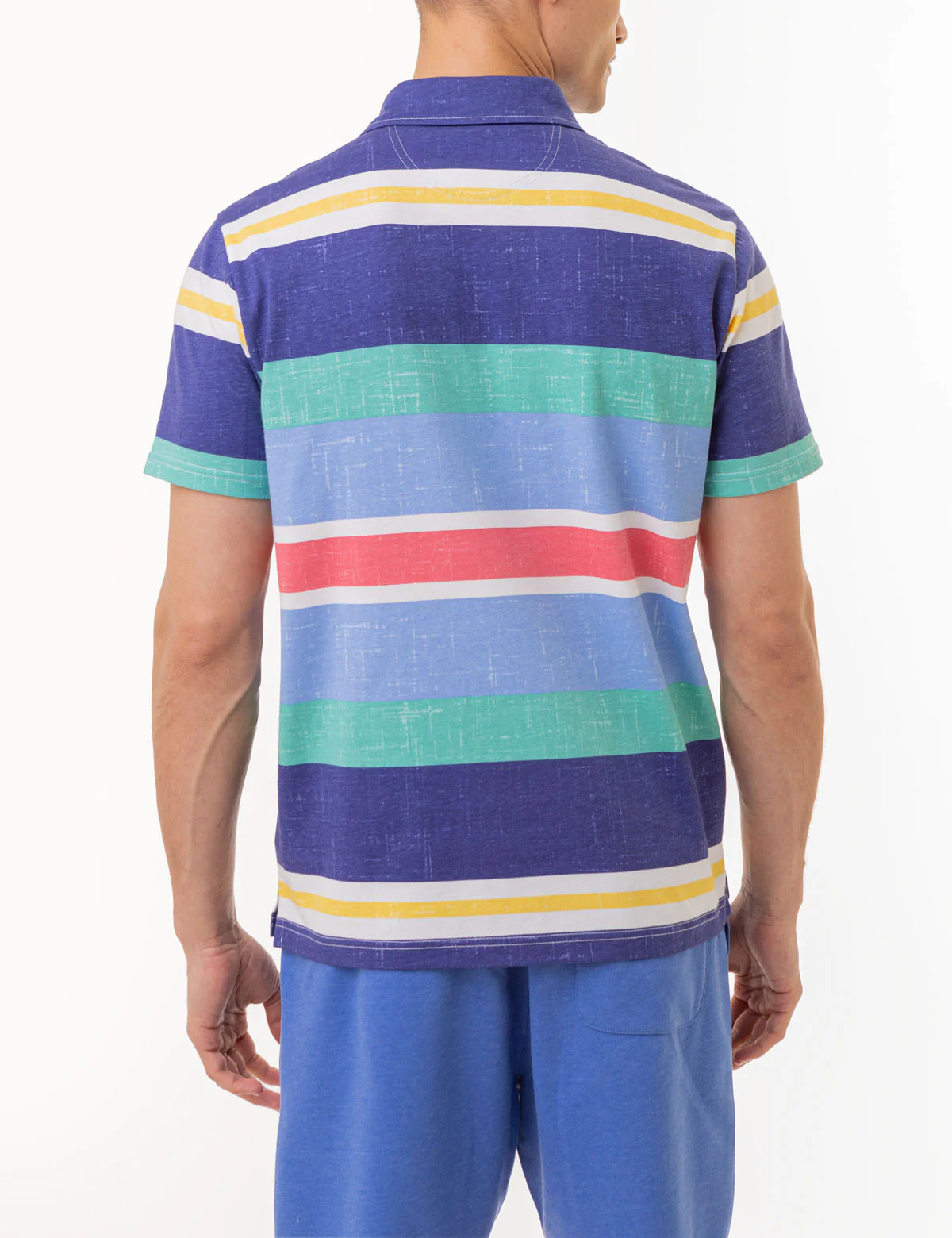 ENGINEERED STRIPE MULTICOLOR LOGO POLO SHIRT - Image 4