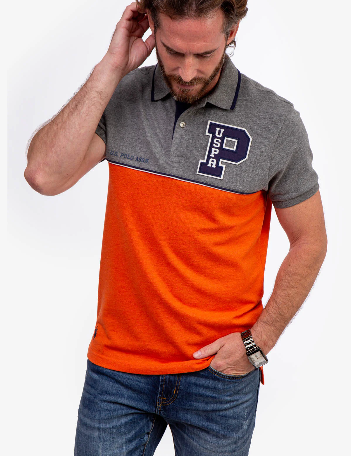 FELT PATCH COLORBLOCK POLO SHIRT - Image 10