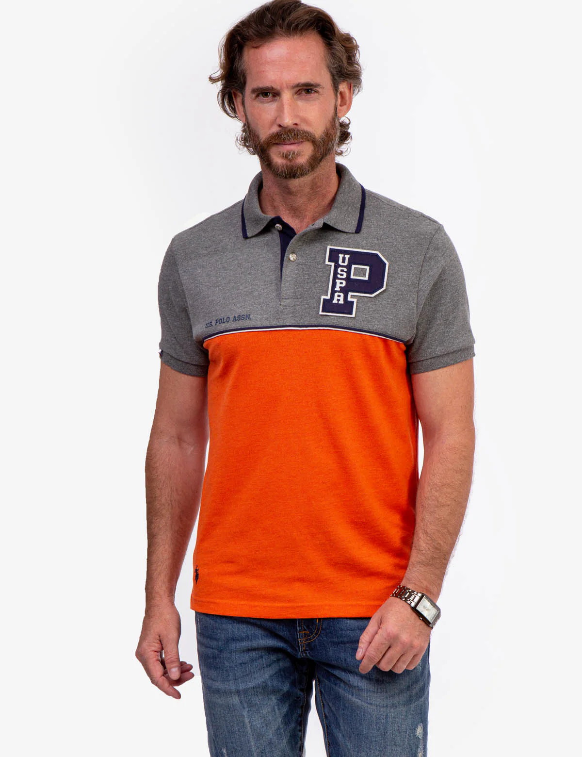 FELT PATCH COLORBLOCK POLO SHIRT - Image 11