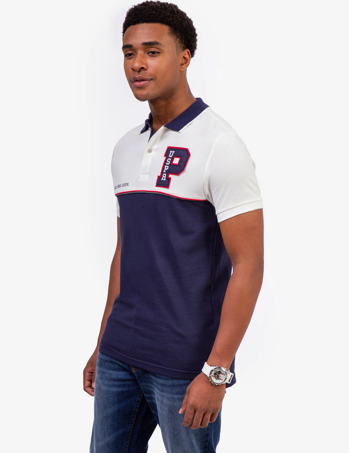 FELT PATCH COLORBLOCK POLO SHIRT - Image 3