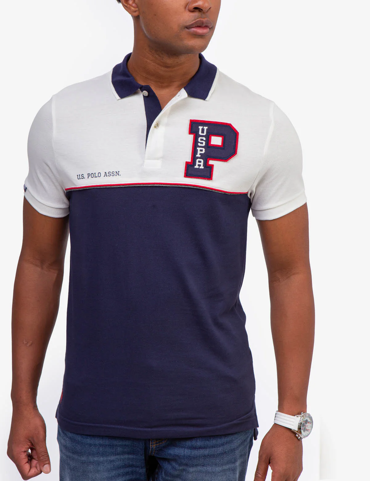 FELT PATCH COLORBLOCK POLO SHIRT - Image 5