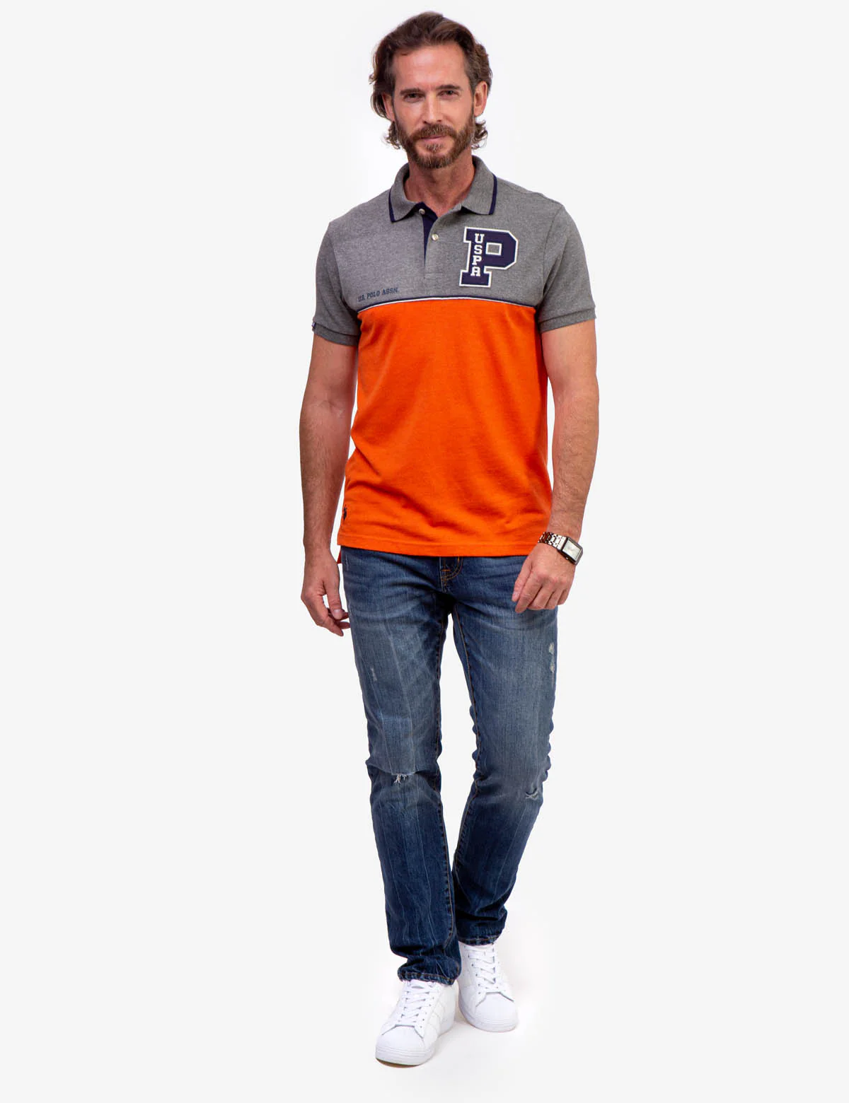 FELT PATCH COLORBLOCK POLO SHIRT - Image 7