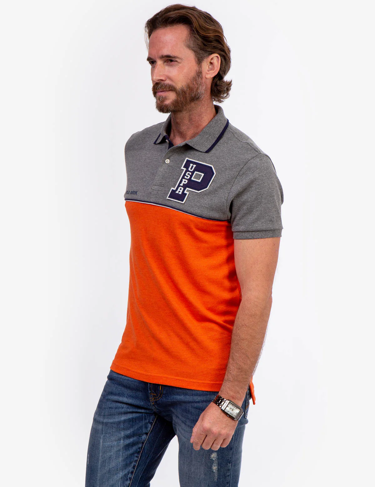 FELT PATCH COLORBLOCK POLO SHIRT - Image 8