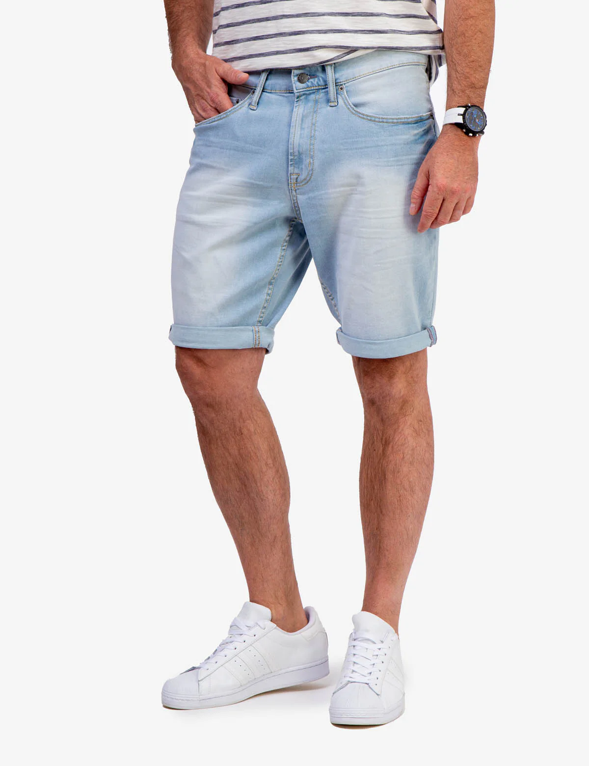 FIVE POCKET DENIM SHORT - Image 3