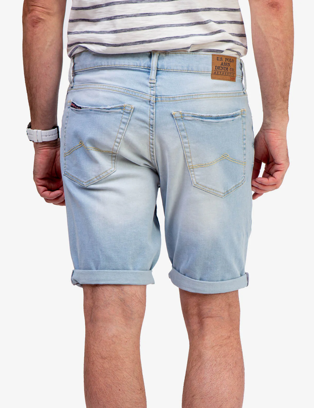 FIVE POCKET DENIM SHORT - Image 4