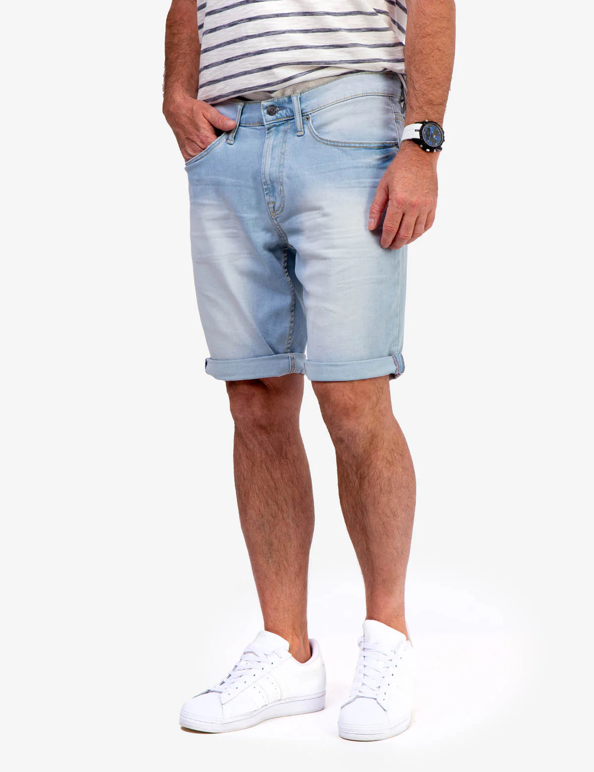 FIVE POCKET DENIM SHORT - Image 5