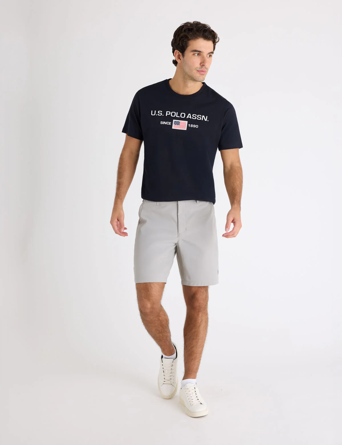 FLAG EMBOSSED WORDMARK PRINTED JERSEY T-SHIRT - Image 2