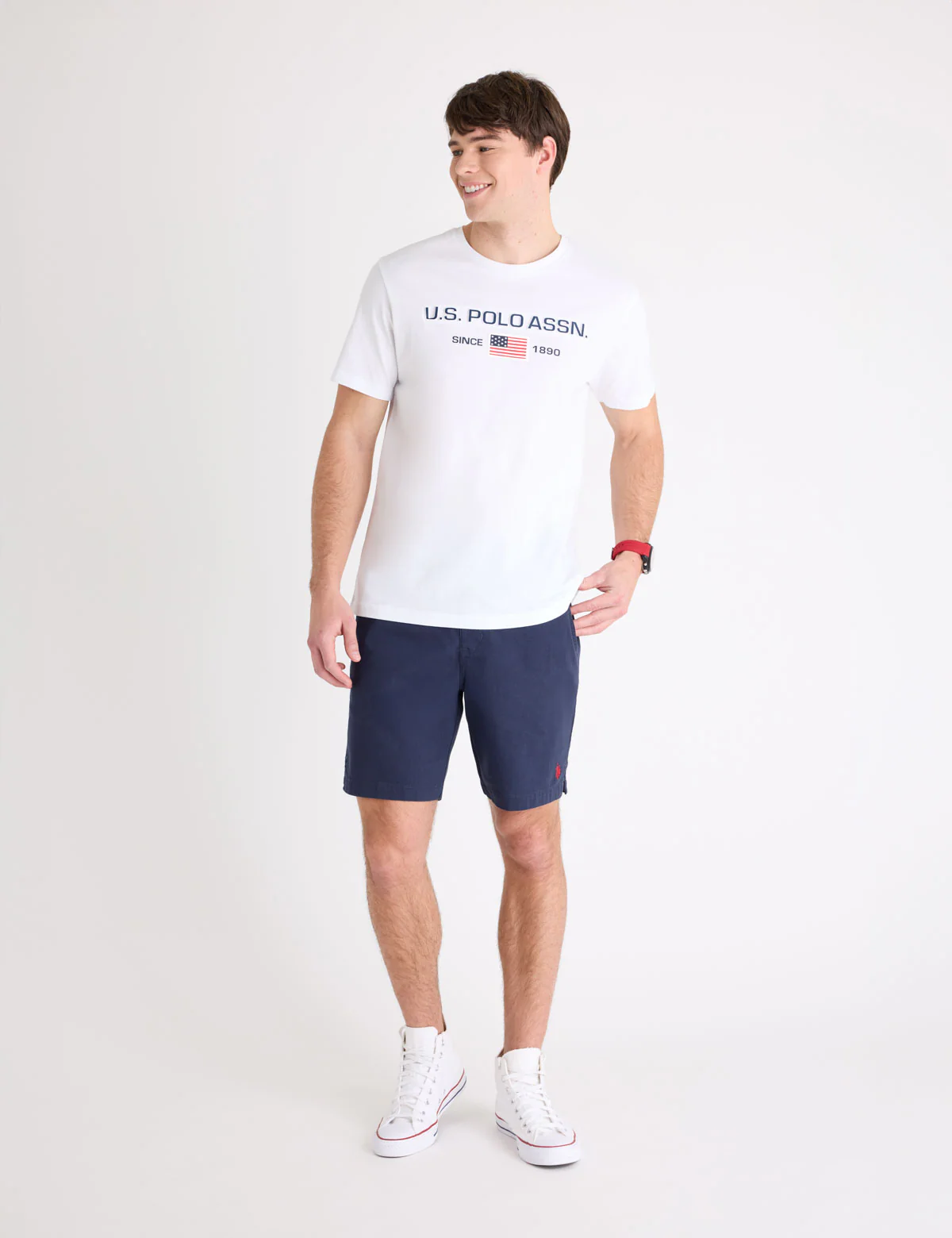 FLAG EMBOSSED WORDMARK PRINTED JERSEY T-SHIRT - Image 6
