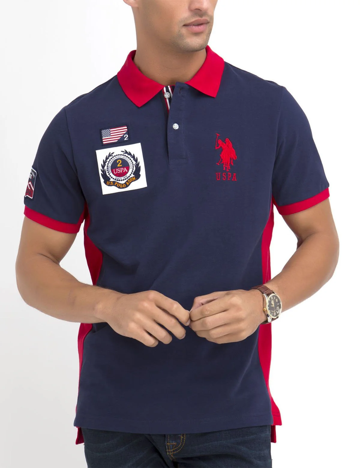 FLAG PATCH POLO SHIRT