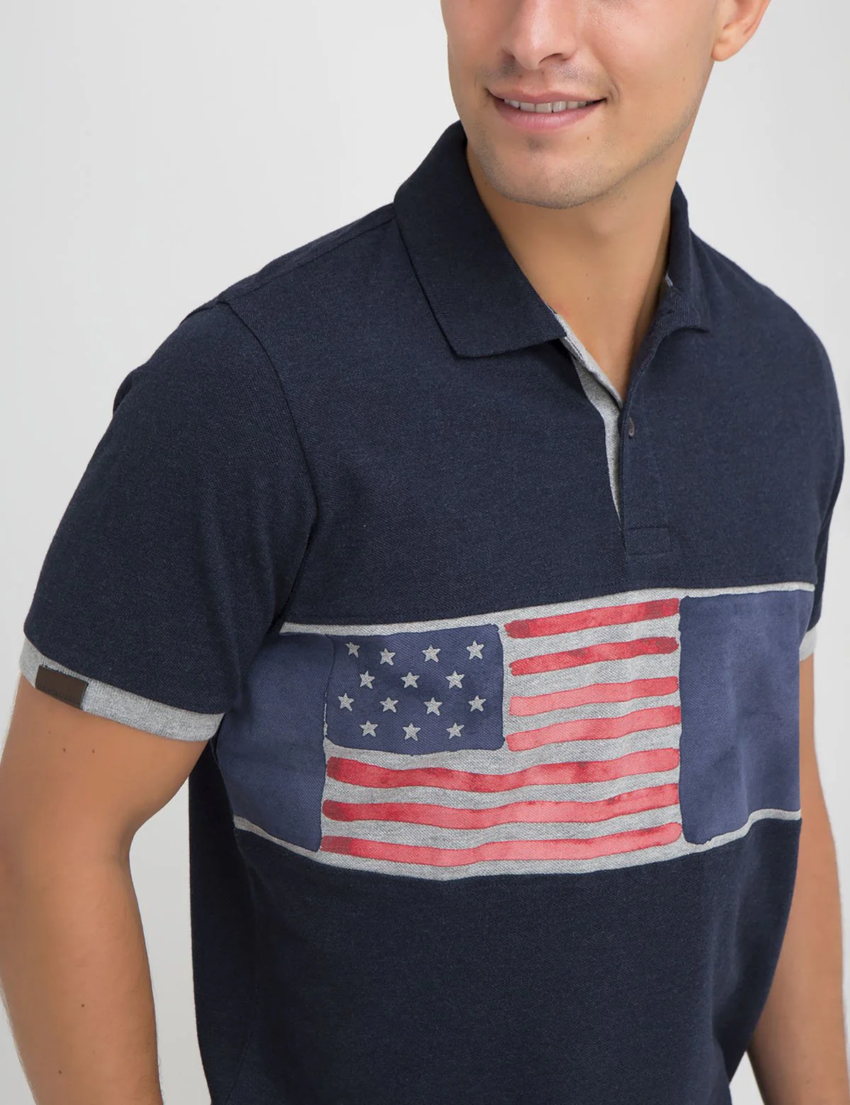 FLAG PRINT POLO SHIRT - Image 12