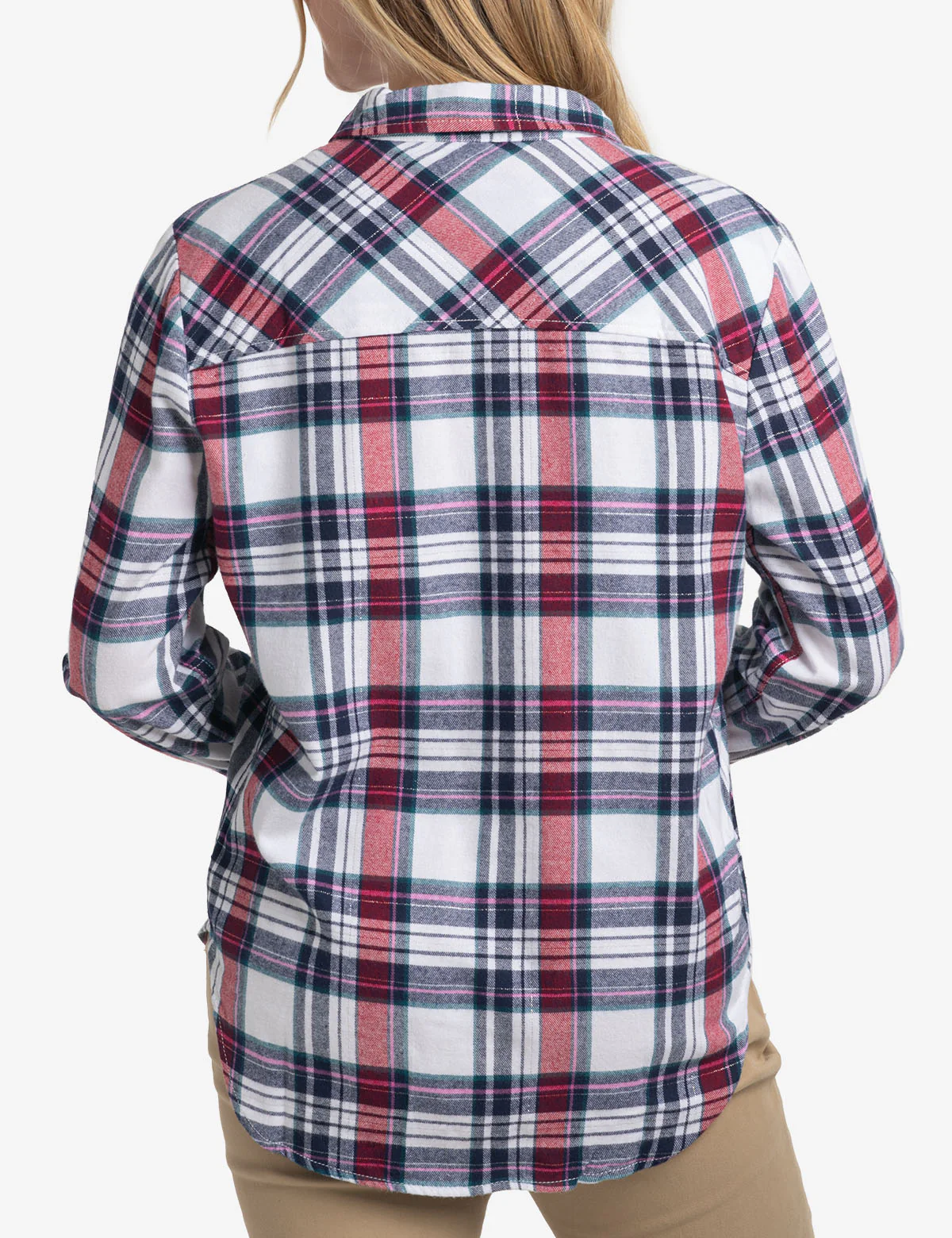 FLANNEL PLAID LONG SLEEVE SHIRT - Image 4