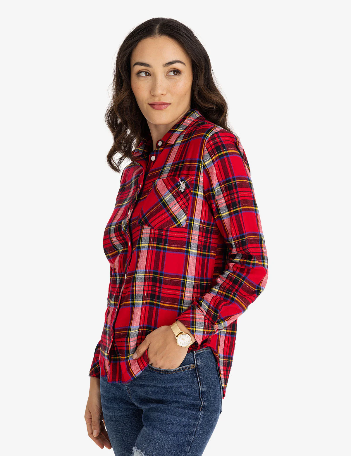 FLANNEL PLAID LONG SLEEVE SHIRT - Image 7