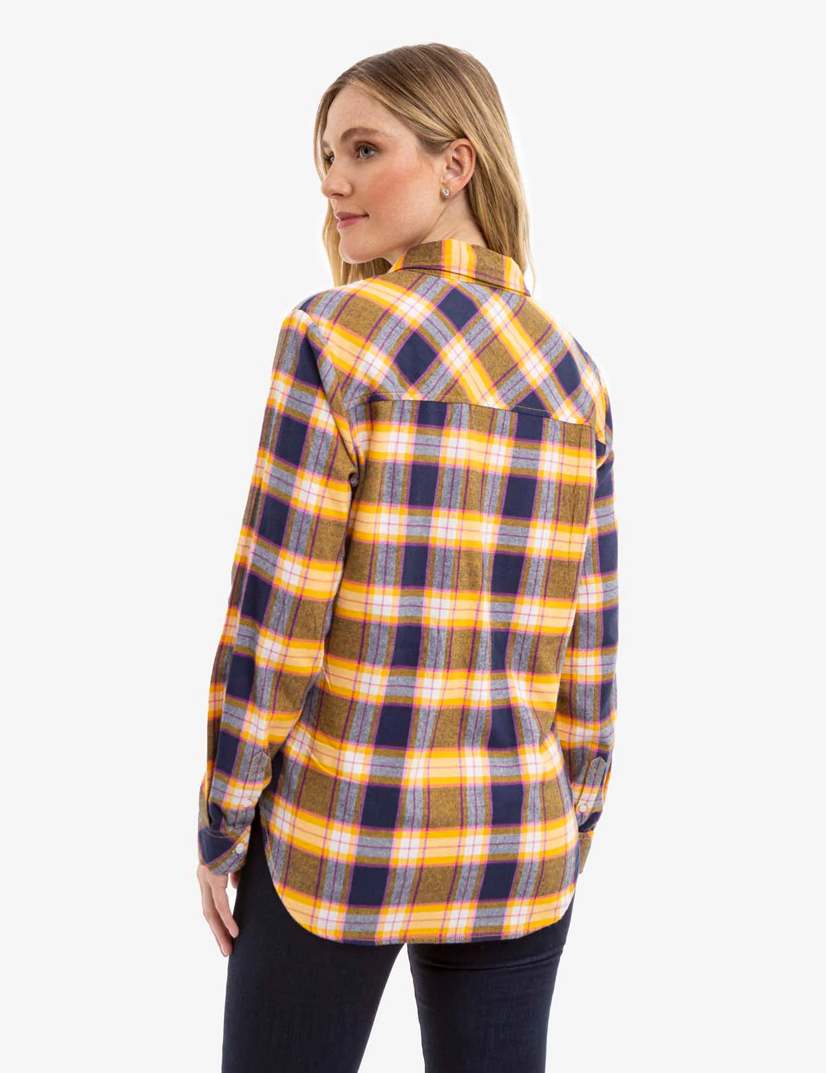 FLANNEL PLAID LONG SLEEVE SHIRT - Image 3