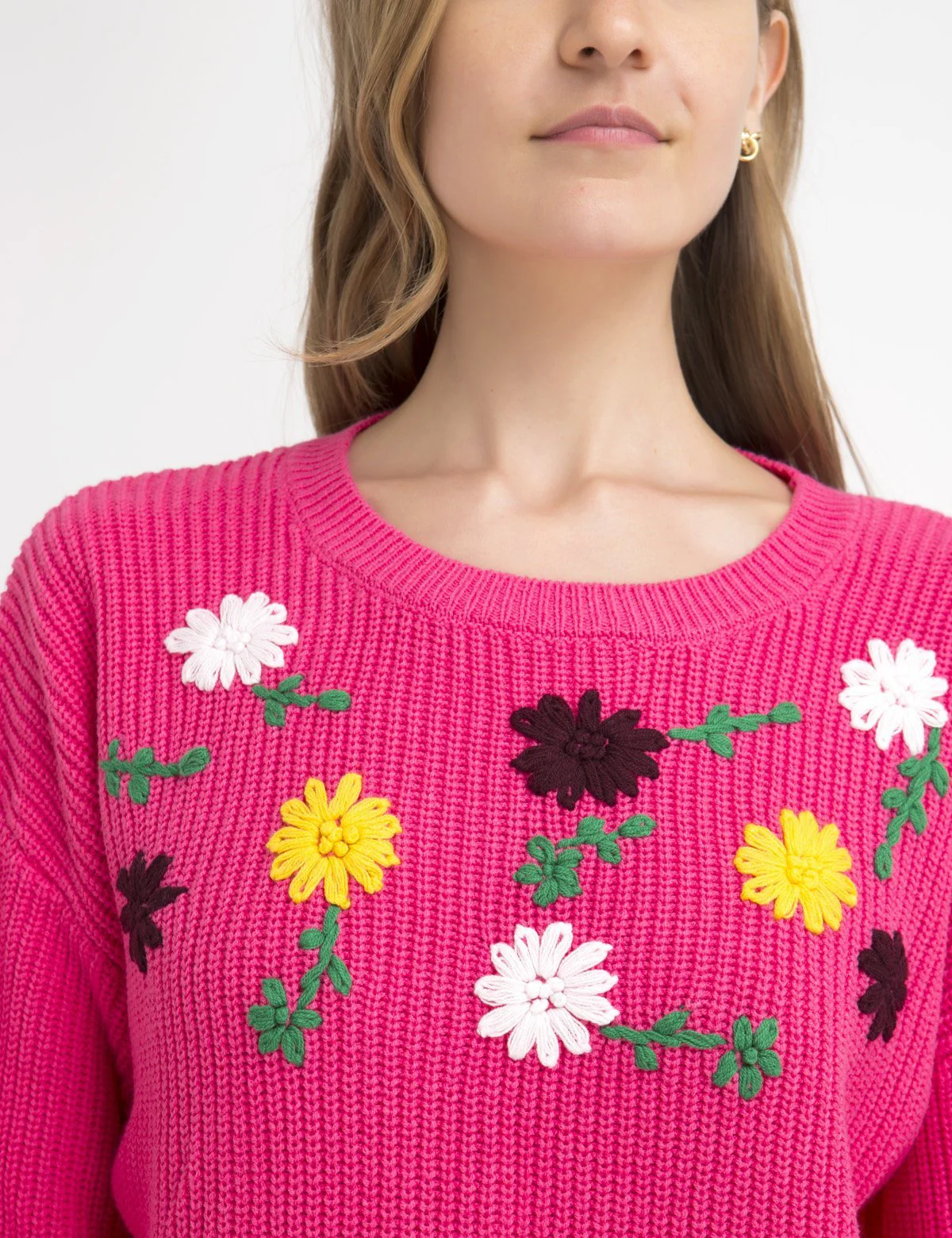 FLORAL EMBROIDERED SWEATER - Image 2