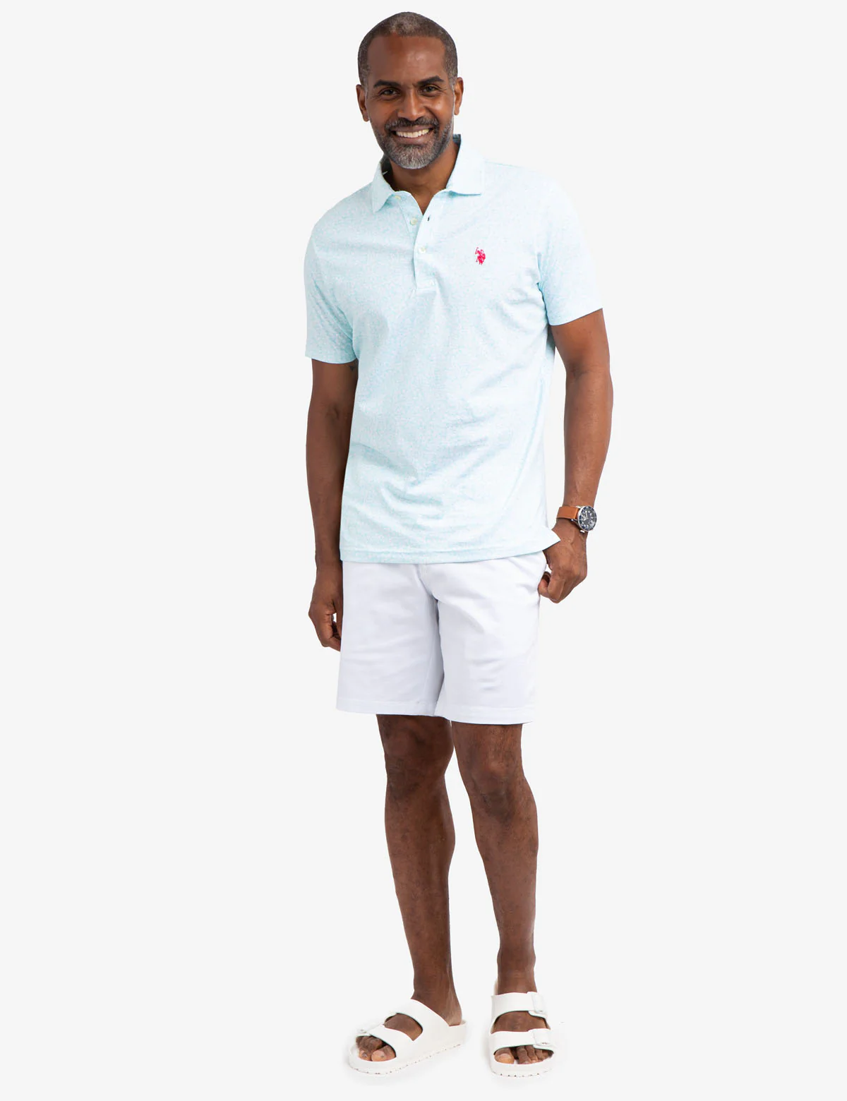 FLORAL JERSEY POLO SHIRT - Image 2