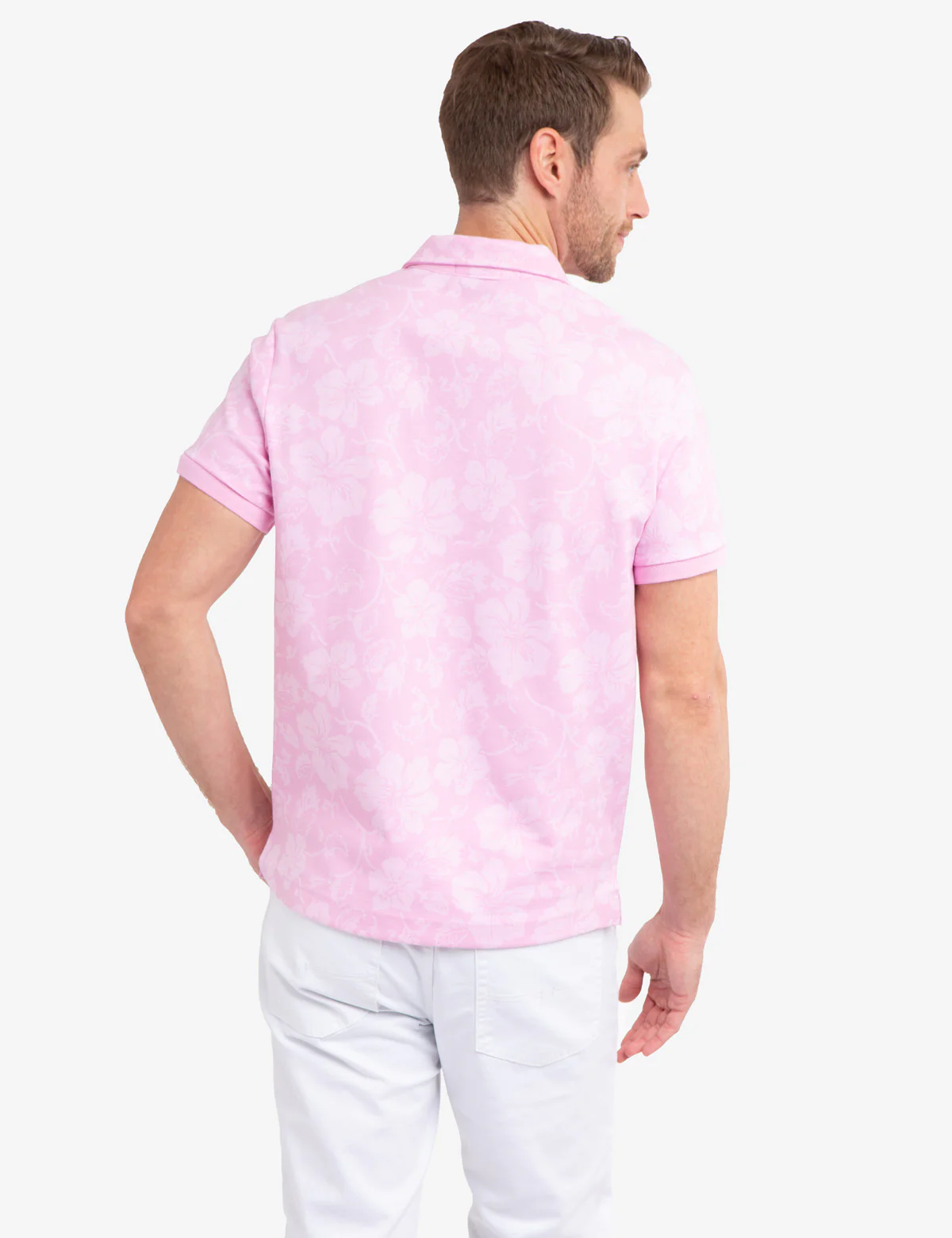 FLORAL PRINT BIRDSEYE PIQUE POLO SHIRT - Image 10