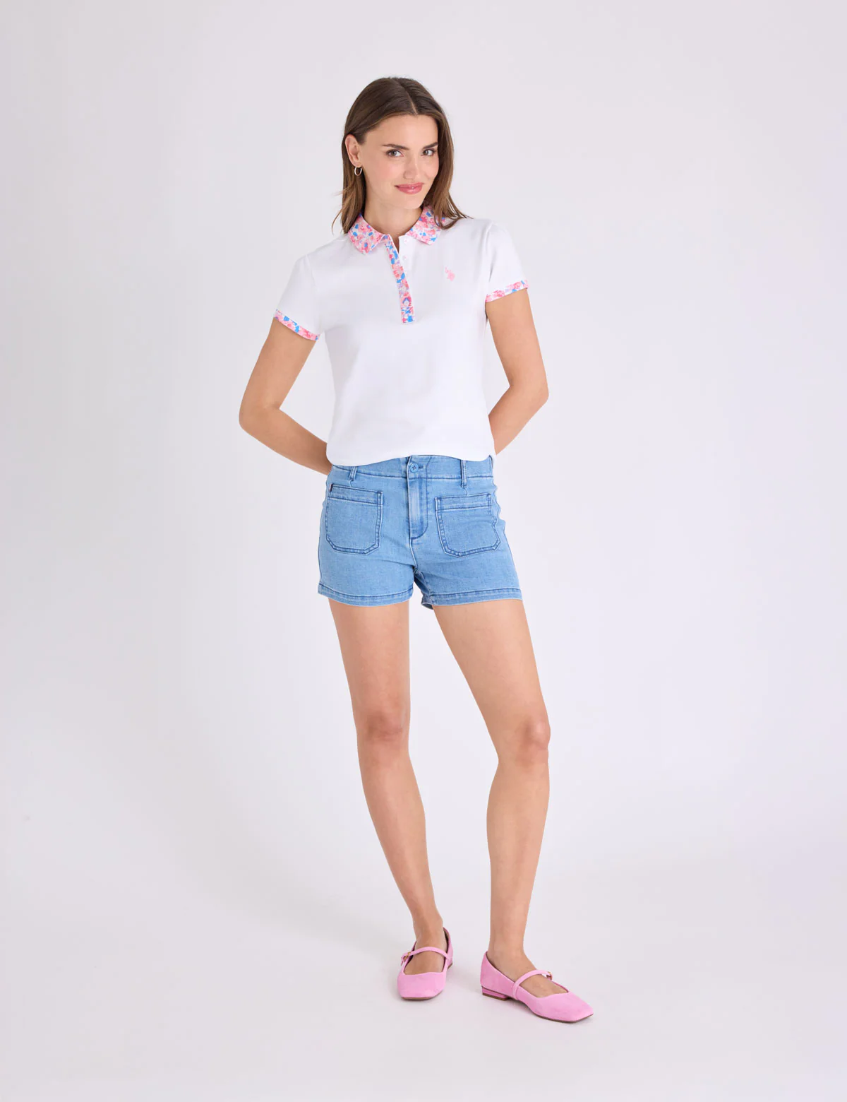 FLORAL PRINT LONG PLACKET POLO SHIRT - Image 11