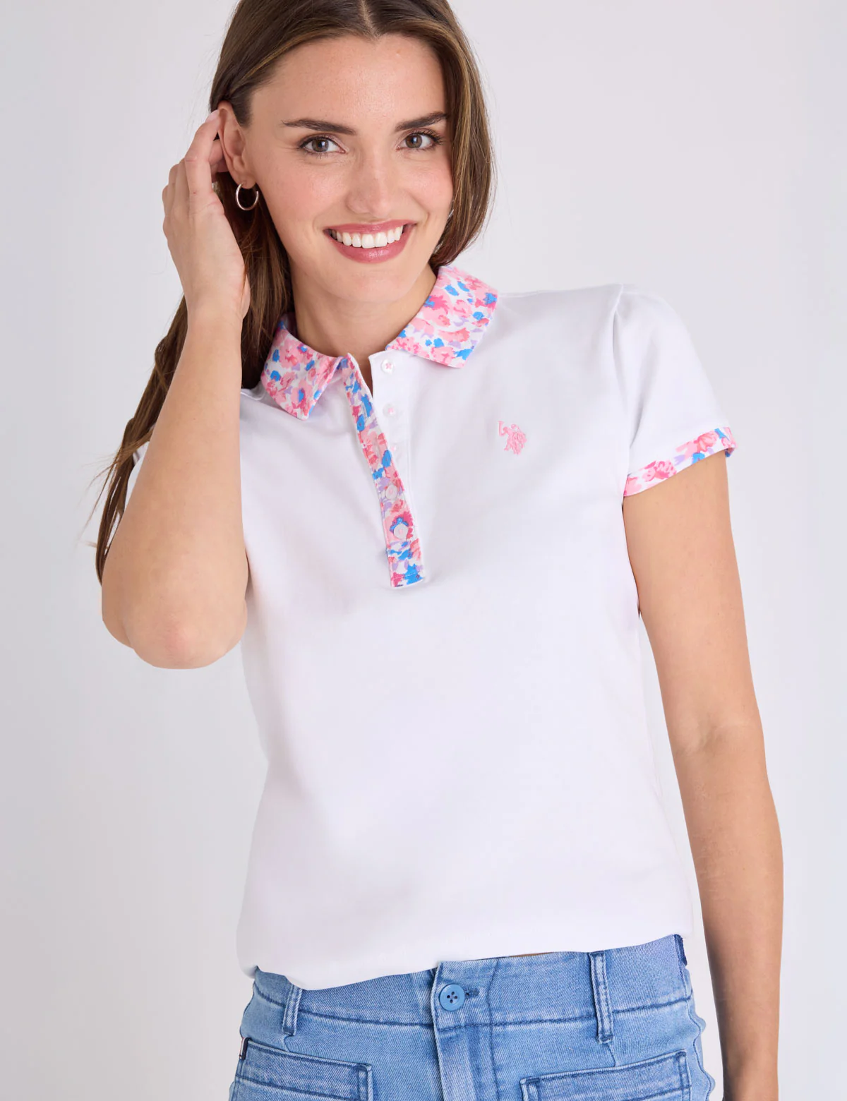 FLORAL PRINT LONG PLACKET POLO SHIRT - Image 7