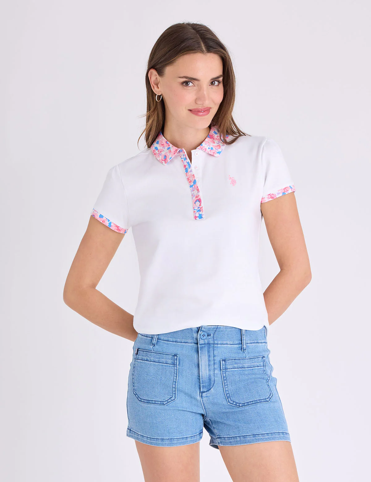 FLORAL PRINT LONG PLACKET POLO SHIRT - Image 8