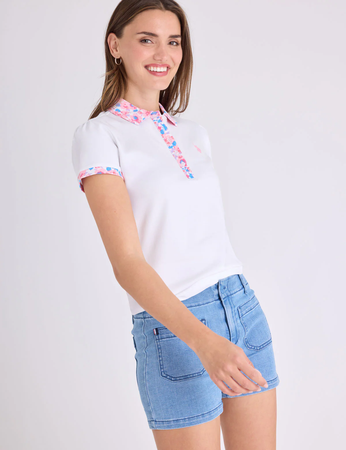 FLORAL PRINT LONG PLACKET POLO SHIRT - Image 9