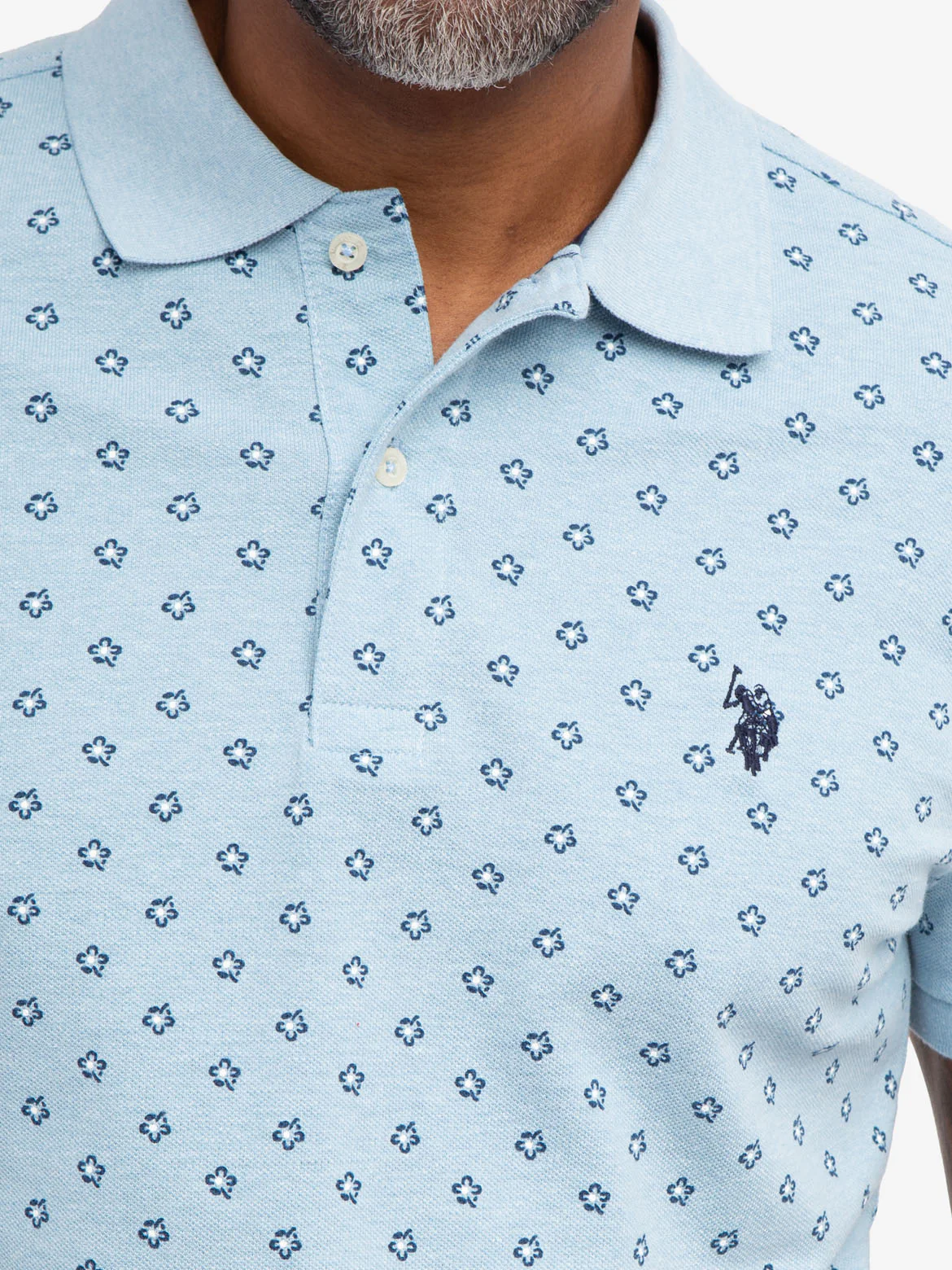 FLORAL PRINT POLO SHIRT - Image 10