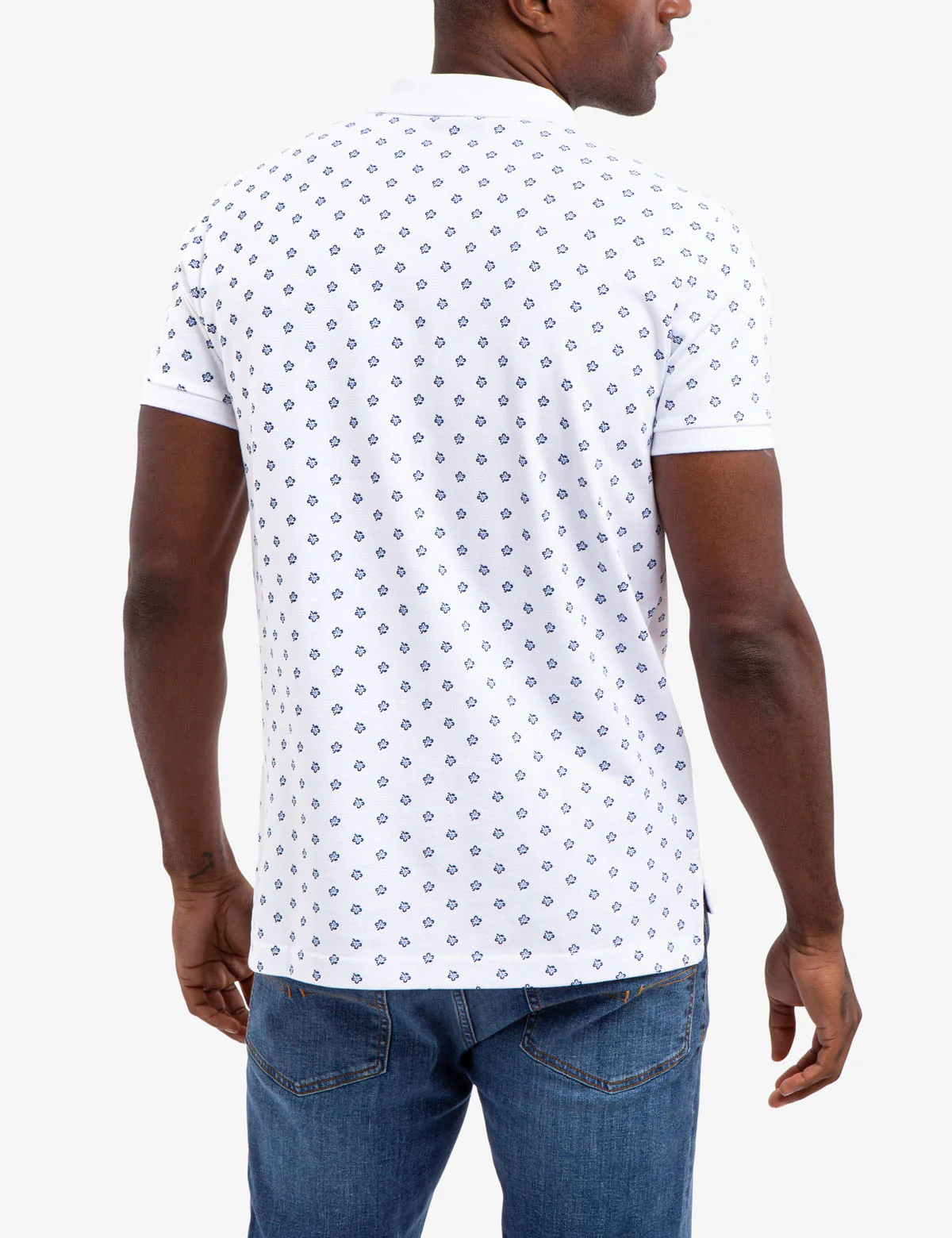 FLORAL PRINT POLO SHIRT - Image 5