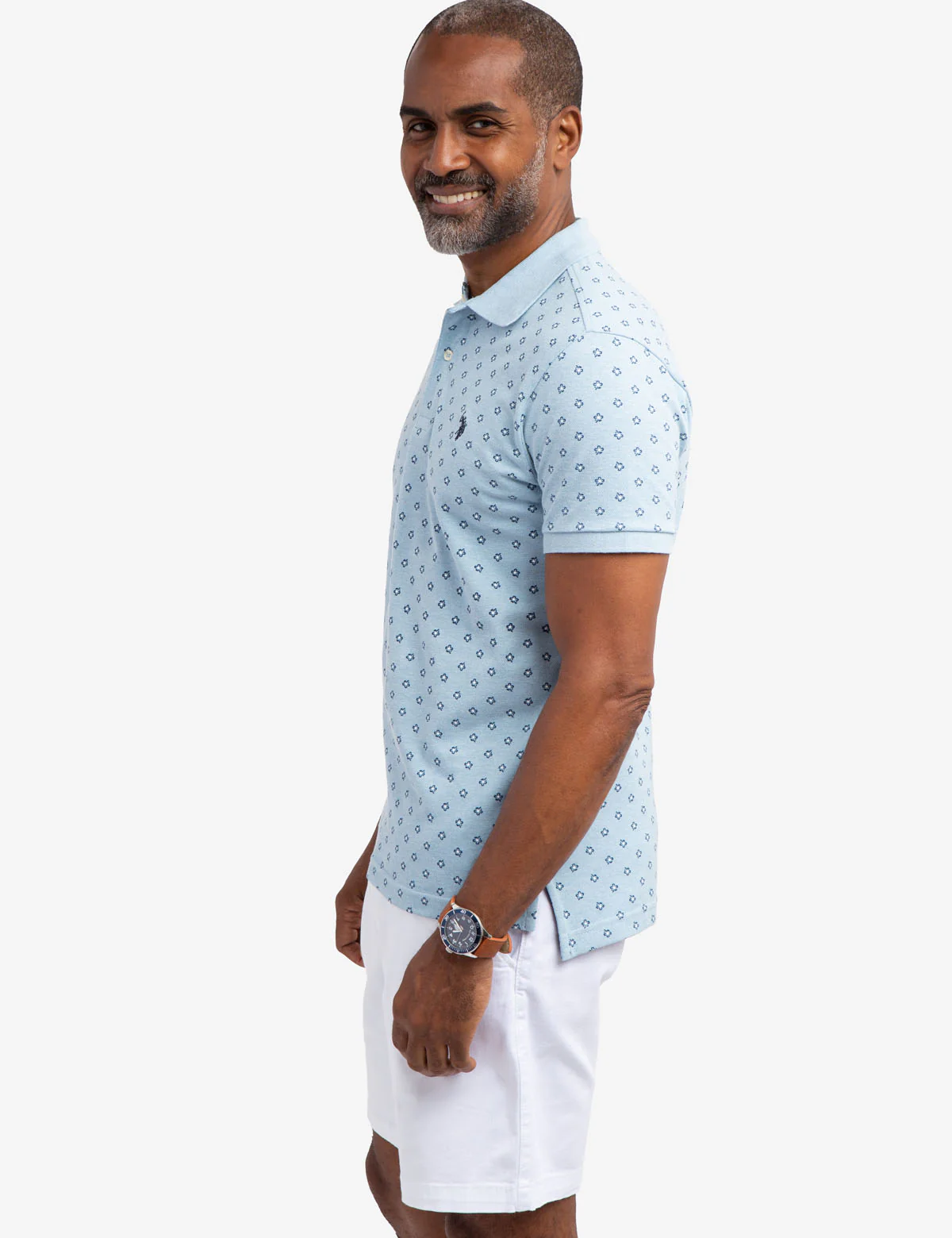 FLORAL PRINT POLO SHIRT - Image 8
