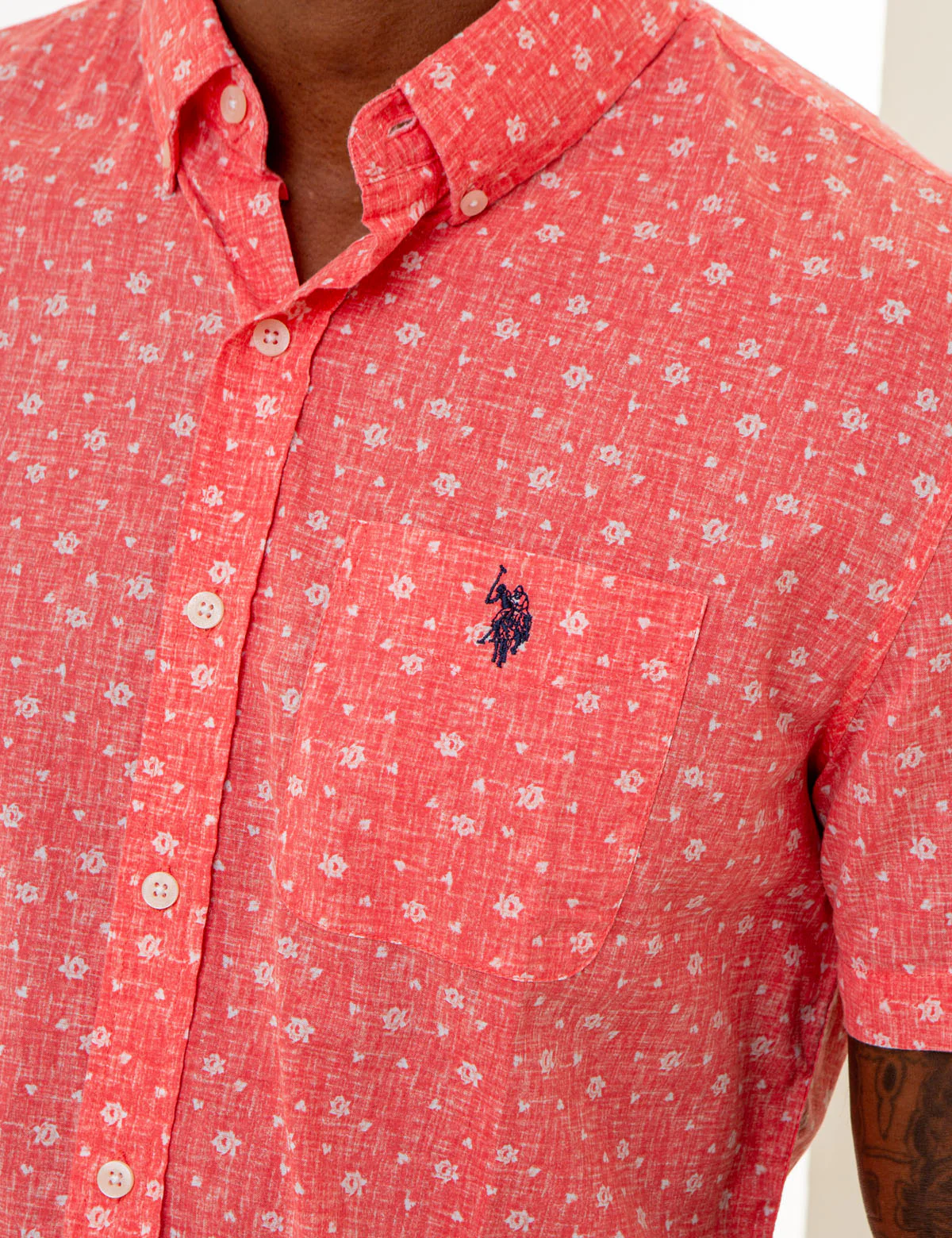 FLORAL PRINT SHORT SLEEVE SHIRT WITH POCKET - Image 2