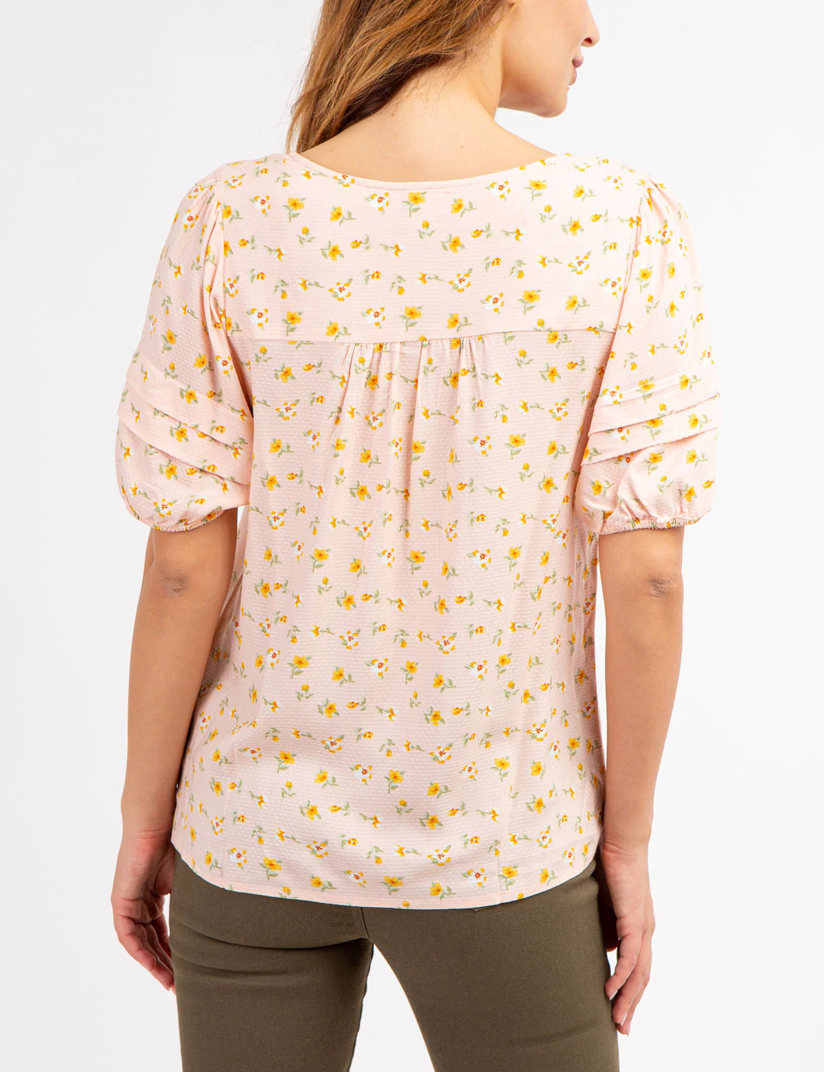 FLORAL PRINT VOLUME SLEEVE TOP - Image 10