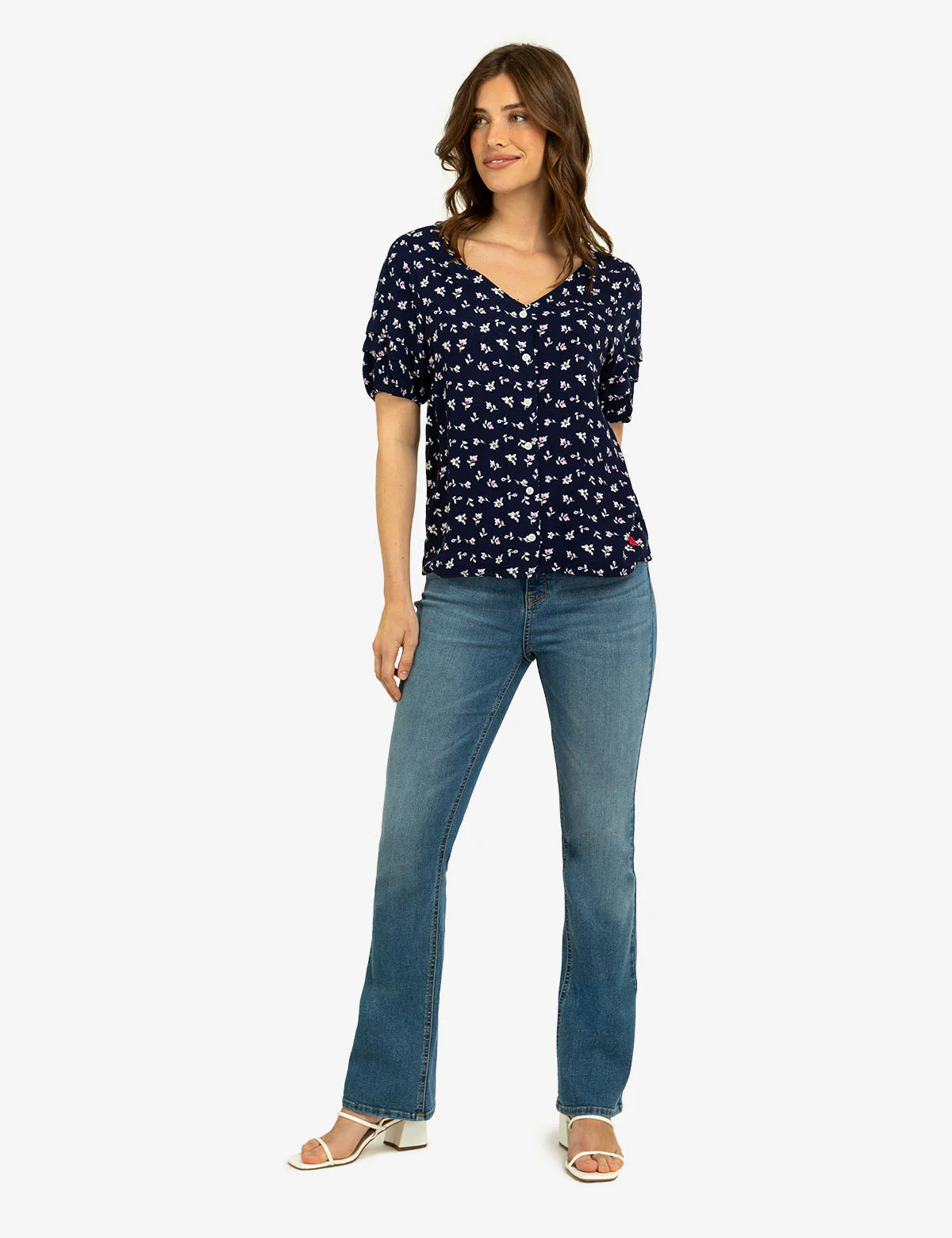 FLORAL PRINT VOLUME SLEEVE TOP - Image 2