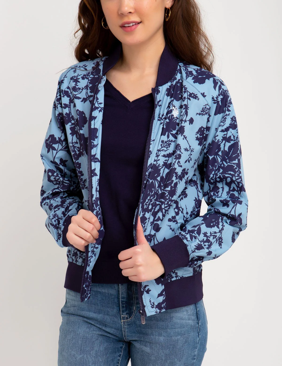 FLORAL PRINTED BOMBER - Image 11