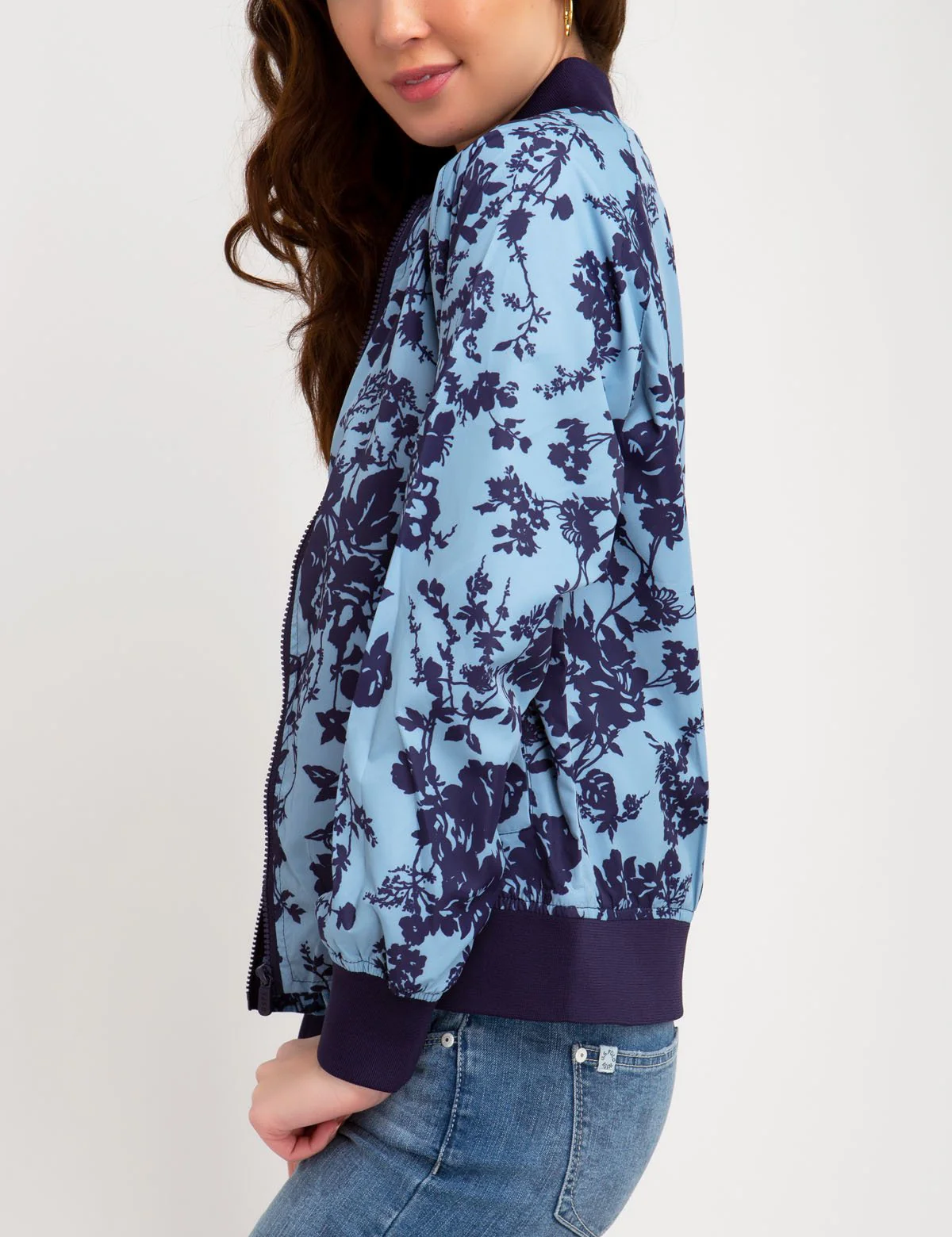 FLORAL PRINTED BOMBER - Image 2