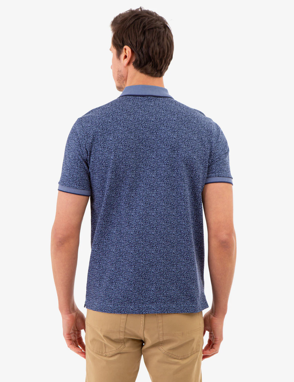 FLORAL PRINTED PIQUE POLO SHIRT - Image 4