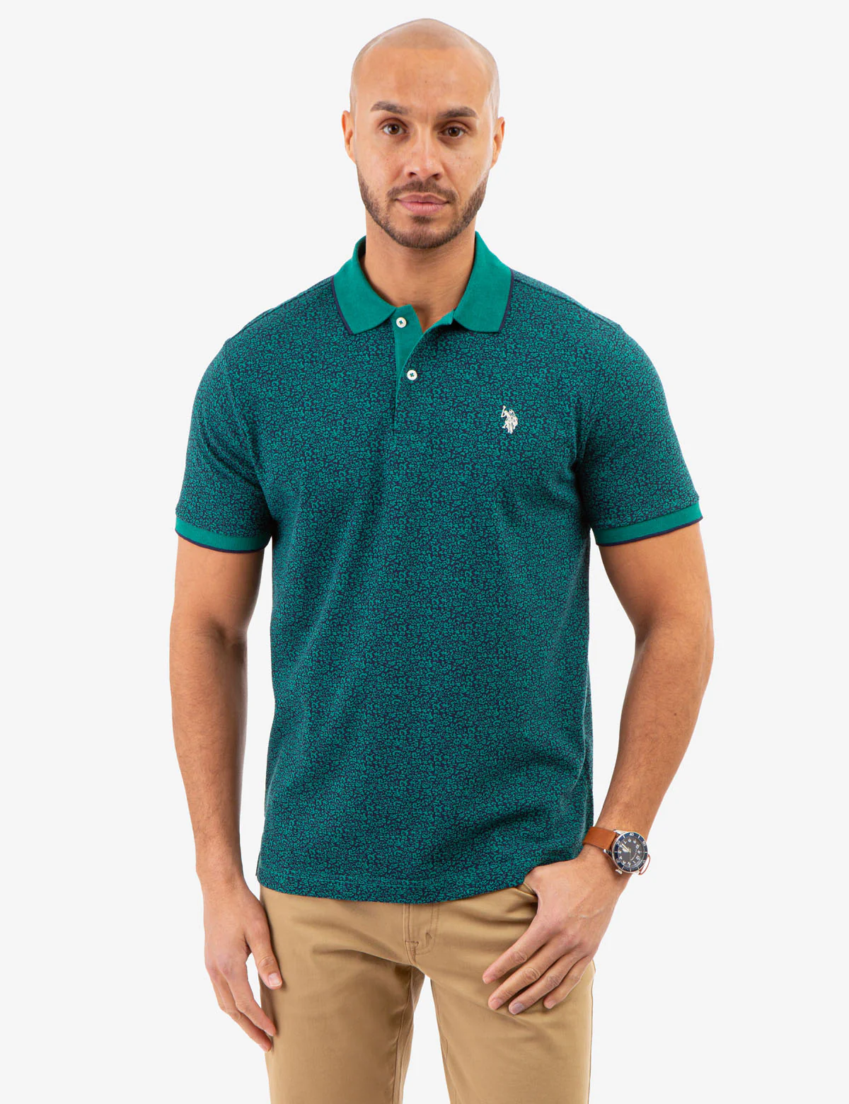 FLORAL PRINTED PIQUE POLO SHIRT - Image 5