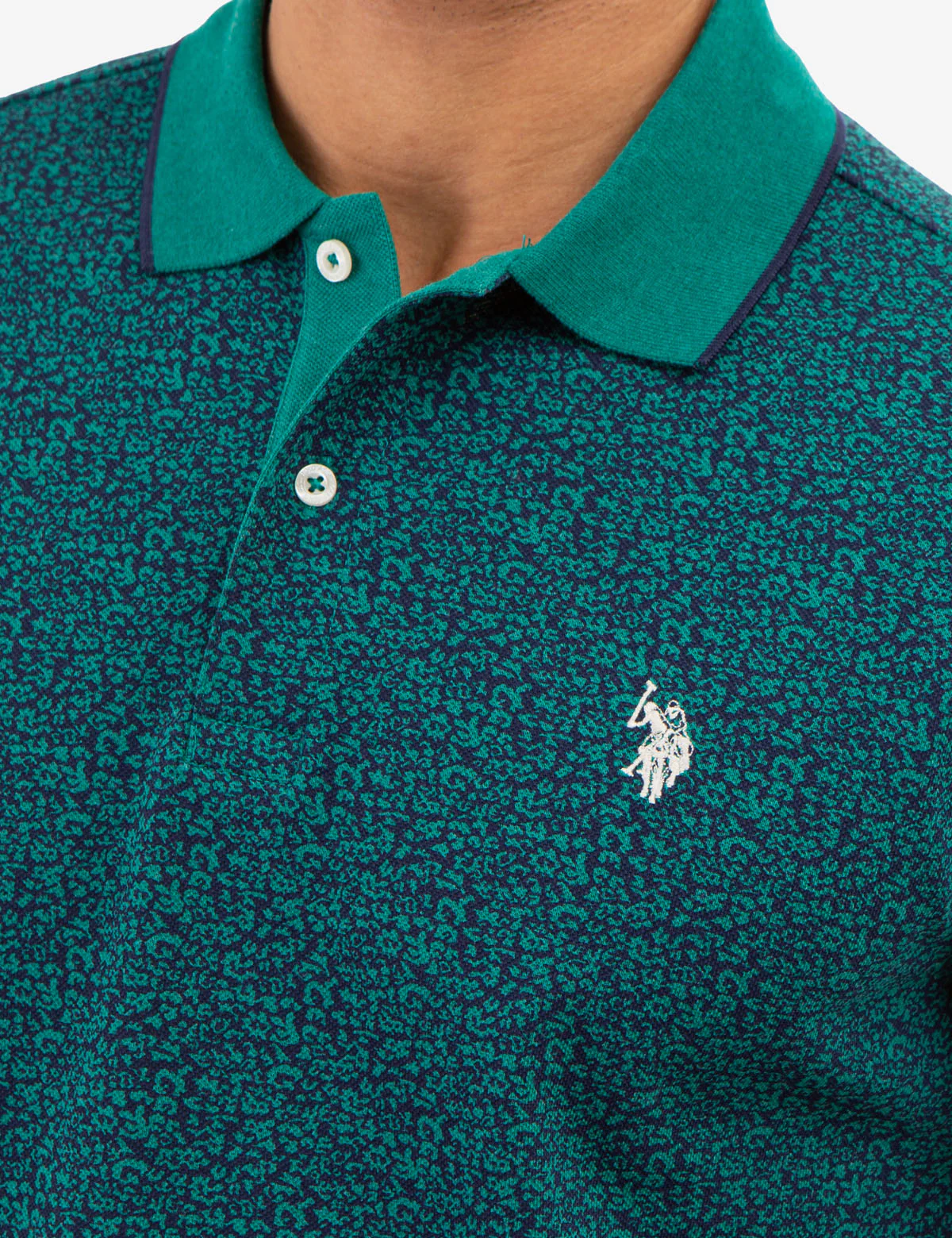FLORAL PRINTED PIQUE POLO SHIRT - Image 6