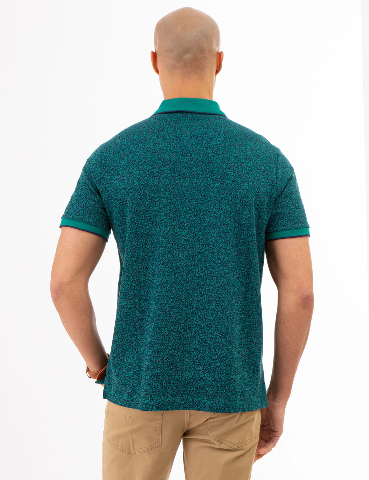 FLORAL PRINTED PIQUE POLO SHIRT - Image 8