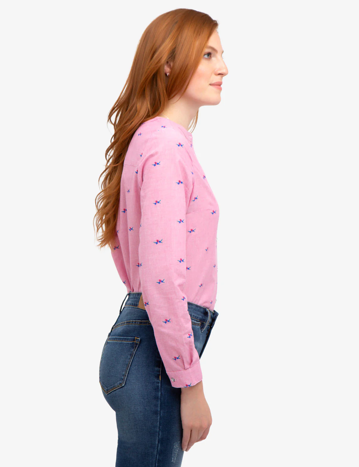 FLORAL STRIPED POPLIN SHIRT - Image 3